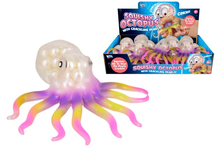 Crackling Pearls Octopus Squishy