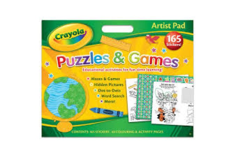 CRAYOLA PUZZLES & GAMES ACTIVITY PAD