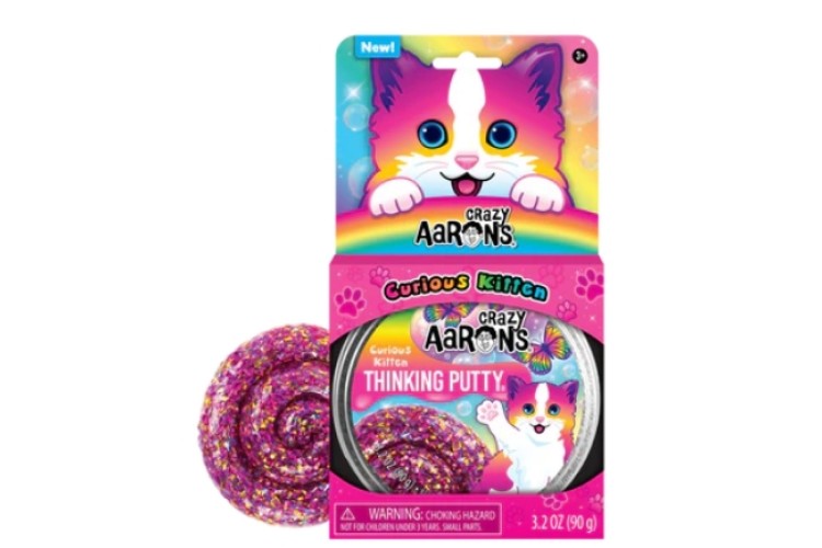 Crazy Aaron's Thinking Putty Trendsetters Putty Pets Curious Kitten