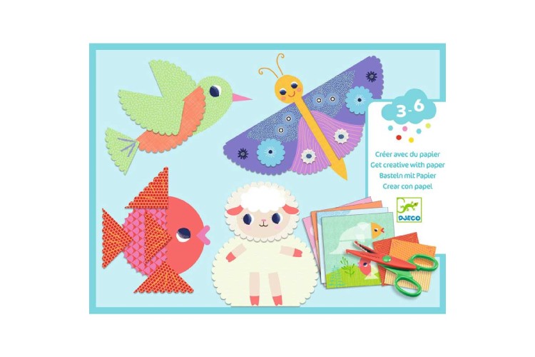 CRINKLE CUTTING - COLLAGE SET BY DJECO