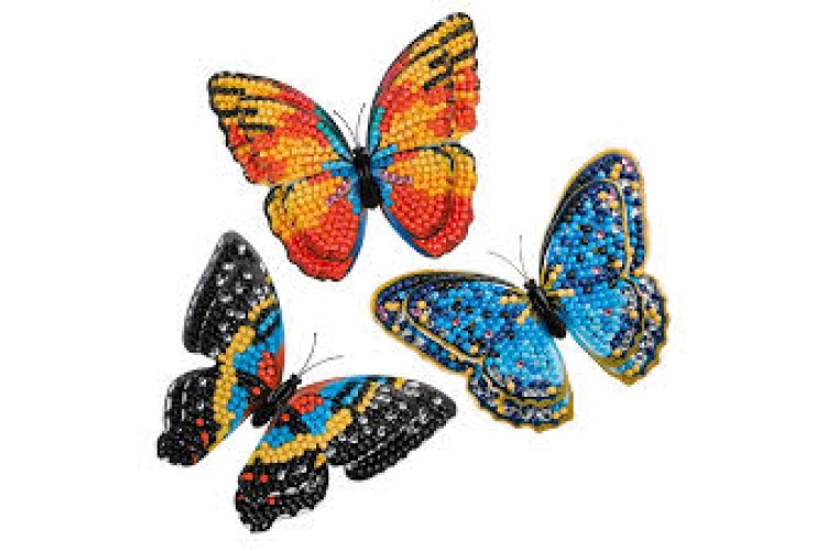 Crystal Art 3D Butterflies Set of 3