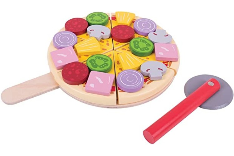 Wooden Cutting Pizza by Bigjigs BJ457