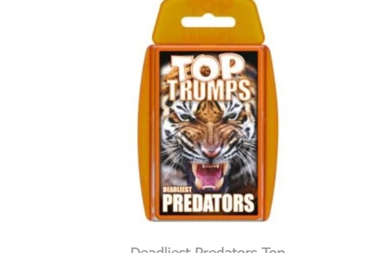 Deadliest Predators Top Trumps Card Game