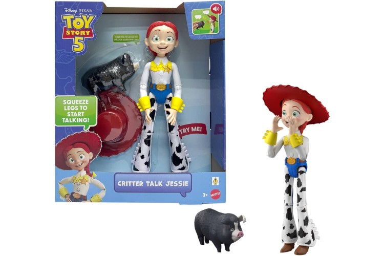 Disney Pixar Toy Story 5 Critter Talk Jessie, 12 Inch Posable Action Figure