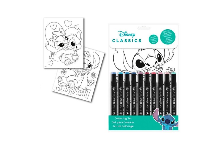 Disney Classics Stitch Colouring Set