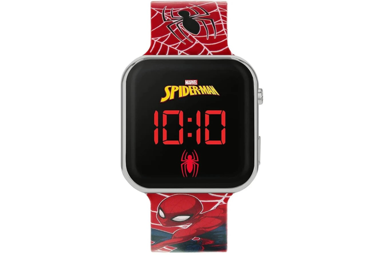Disney Marvels Spiderman Printed Strap LED Watch