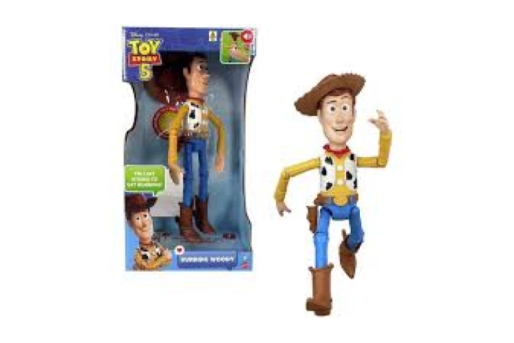 Disney Pixar Toy Story 5 Running Woody, 12 Inch Posable Action Figure