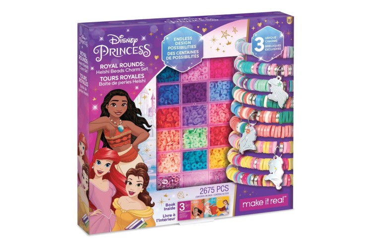 Disney Princess Royal Rounds Heishi Beads Charm Set