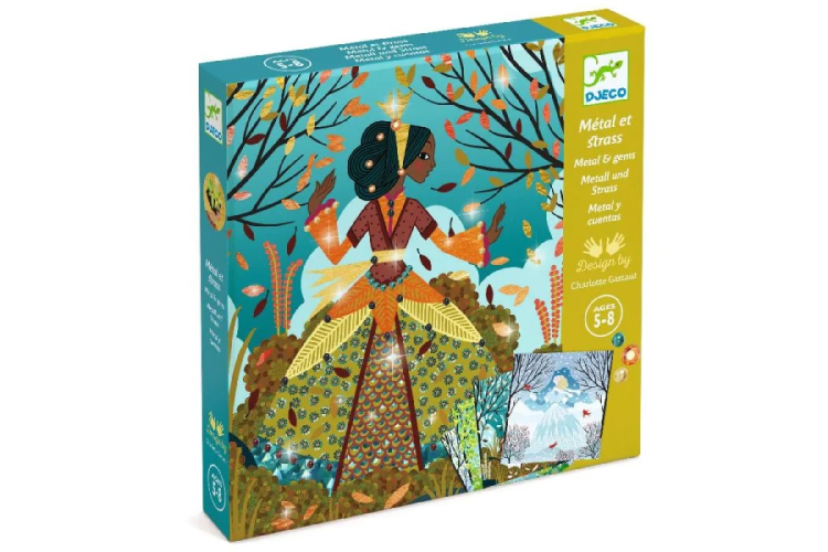 Djeco -  Collages - Dresses in seasonal colours