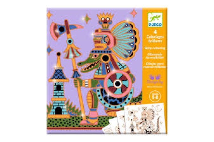Djeco - Colouring Surprises Animal Warriors