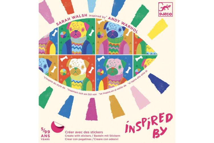 Djeco Inspired By - Totally Pop (Andy Warhol) - A Collage Activity