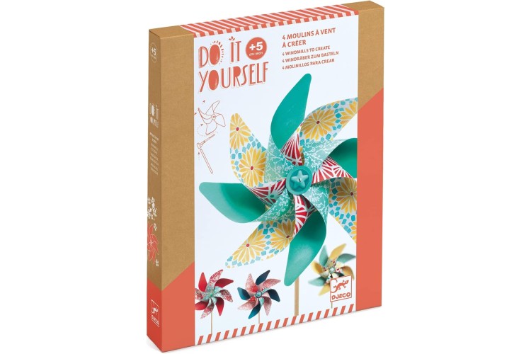 Djeco - Do It Yourself -  Sweet Windmills Craft Kit
