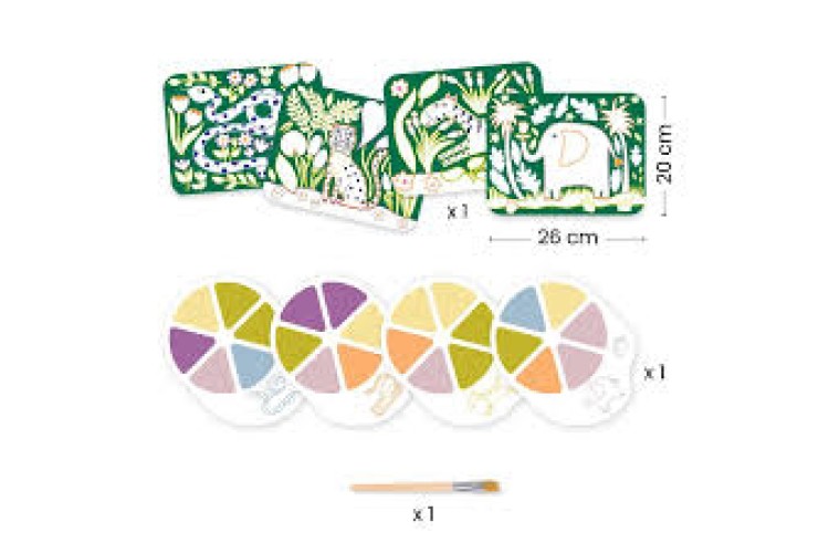 Djeco - Palette Paintings Wild Ones Animal