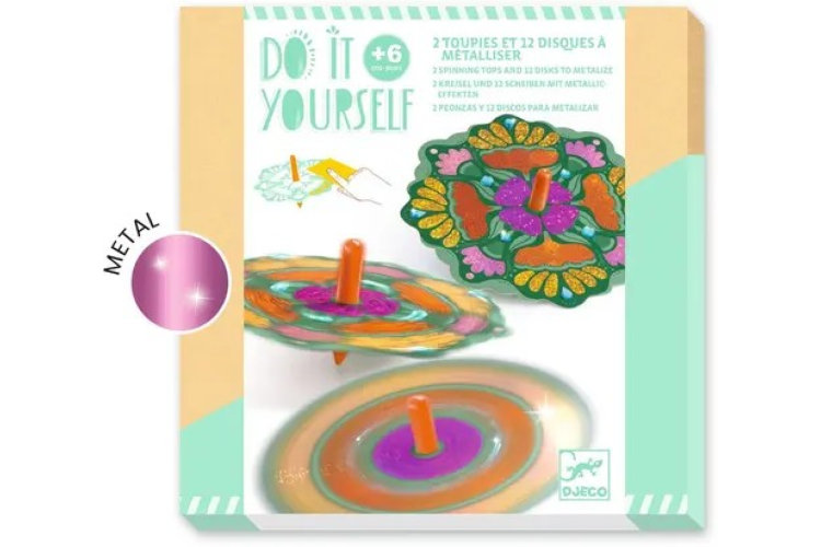 Djeco - SPINNING TOPS DIY - Flower Power