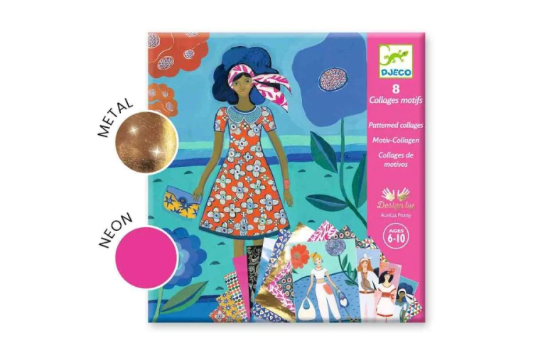 Djeco - WAX Trend Fashion Patterned Collage