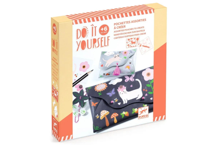 Djeco -Do It Yourself Pouches