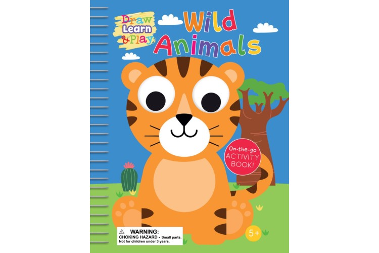 Draw Learn & Play Book - Wild Animals