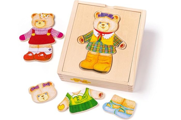 Bigjigs Wooden Dress Up Mrs Bear