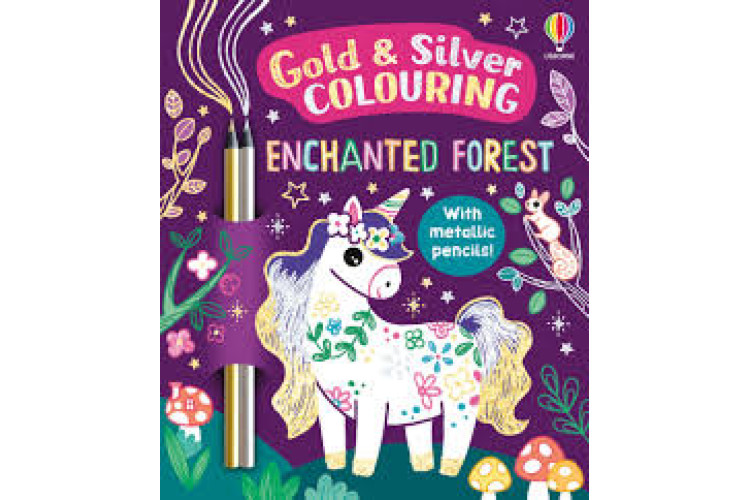 Enchanted Forest Gold & Silver Colouring
