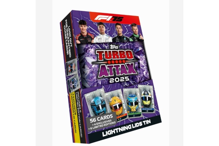 F1 Turbo Attax 2025 Mega Card Tin - assorted