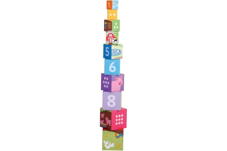 Bigjigs Farmyard Stacking Cubes BJ696