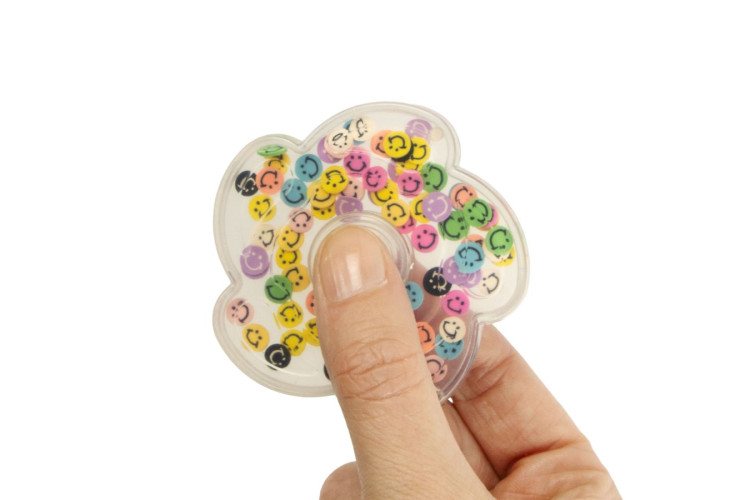 Fidget Spinner Smiley Faces / Pearls Sensory Toy