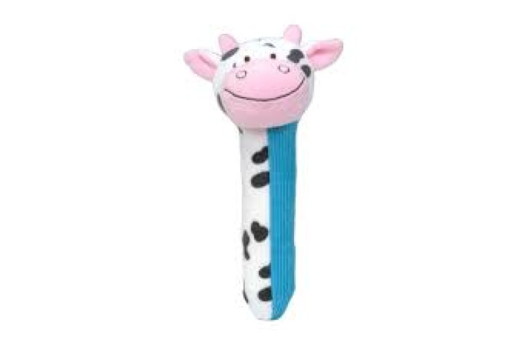 Fiesta Crafts Cow Sensory Rattle - Squeakaboo 