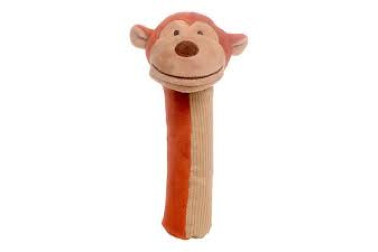 Fiesta Crafts Monkey Sensory Rattle - Squeakaboo 