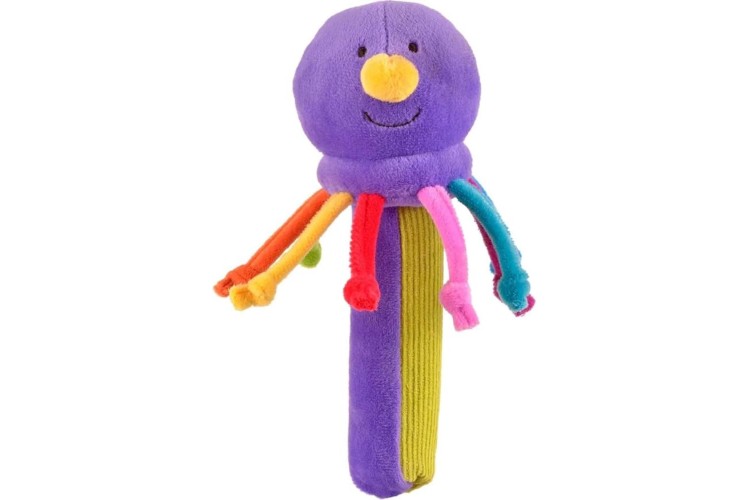 Fiesta Crafts Octopus Sensory Rattle - Squeakaboo 