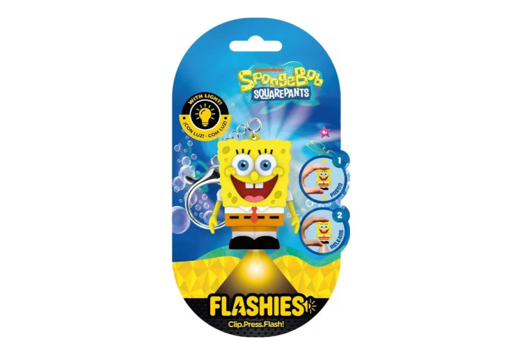 Flashies 3D keychain with Light - SPONGEBOB