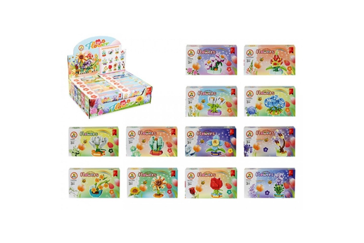 Flowerpot Small Romantic Flowers Building Blocks