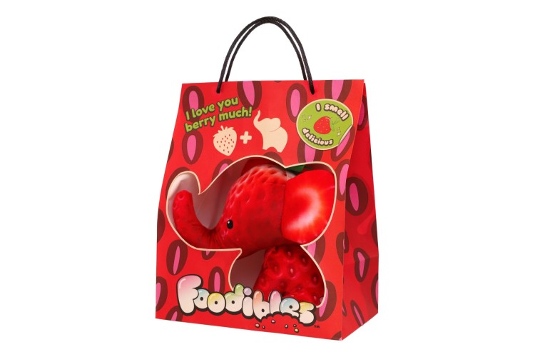 Foodibles S1 Lrg Plushies Strawberry Elephant
