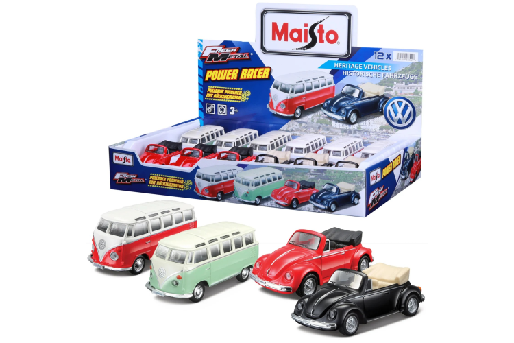 FRESH METAL VW VOLKSWAGEN SAMBA AND BEETLE POWER RACER