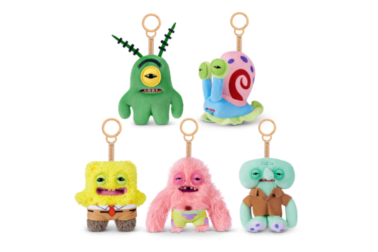  Fuggler SpongeBob 5-inch Licensed Keyring Assortment