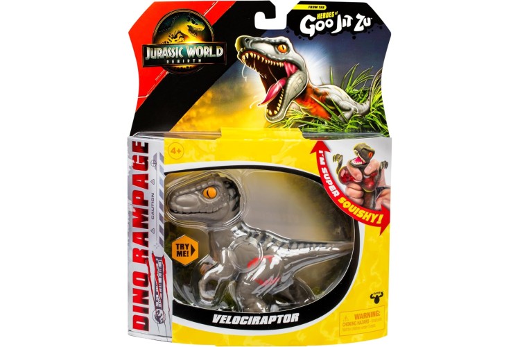 Goo Jit Zu Jurassic World Rebirth Dino Rampage Velociraptor