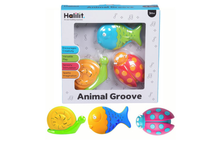 Halilit Animal Groove Shaker Musical Set