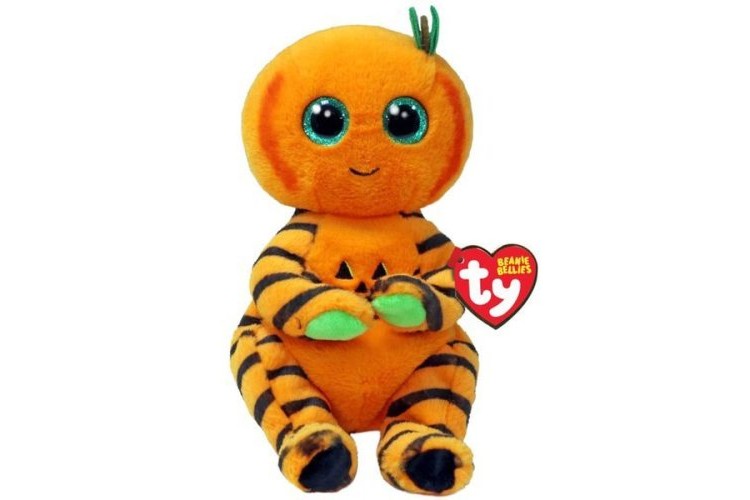 Halloween Trickster The Pumpkin 15cm TY Beanie Soft Toy 