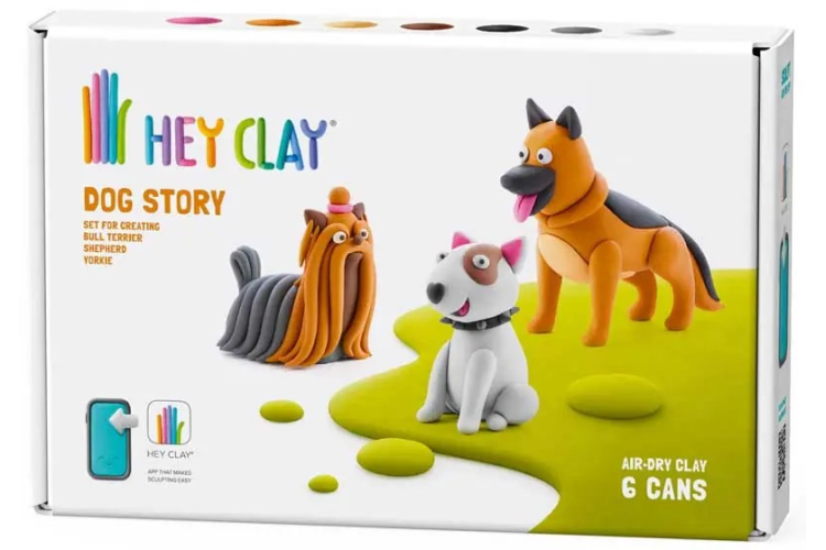 Hey Clay 6 Can Set - Dog Story