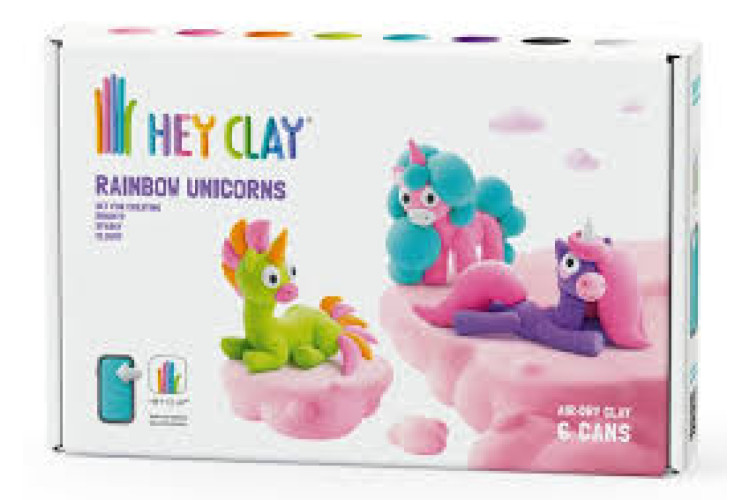 Hey Clay 6 Can Set - Unicorns