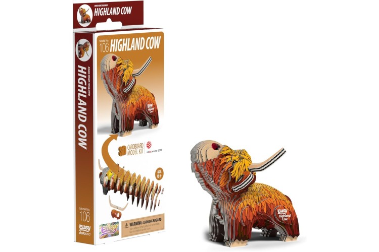 Eugy Highland Cow 3D Model