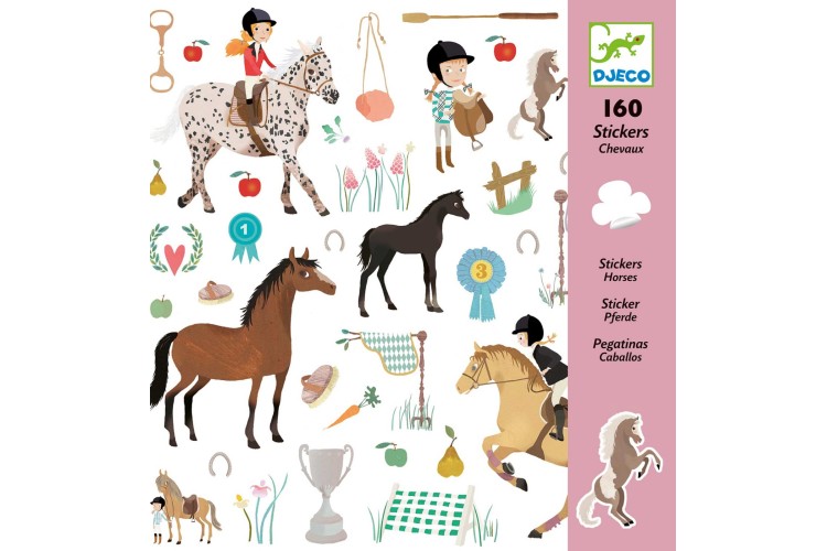 Horses Stickers By Djeco