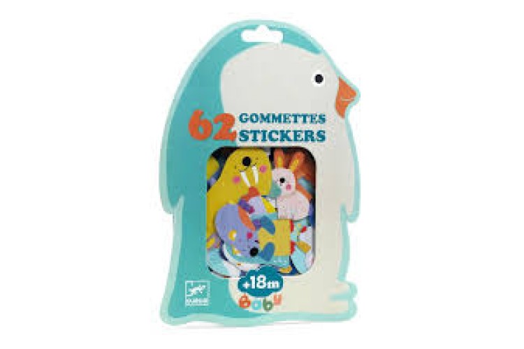 ICE FIELD ANIMALS STICKERS BY DJECO
