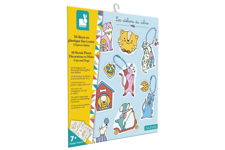 Janod -  10 Shrink plastic decorations to make
