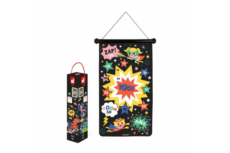 Janod - Magnetic Dart Game - Super Hero