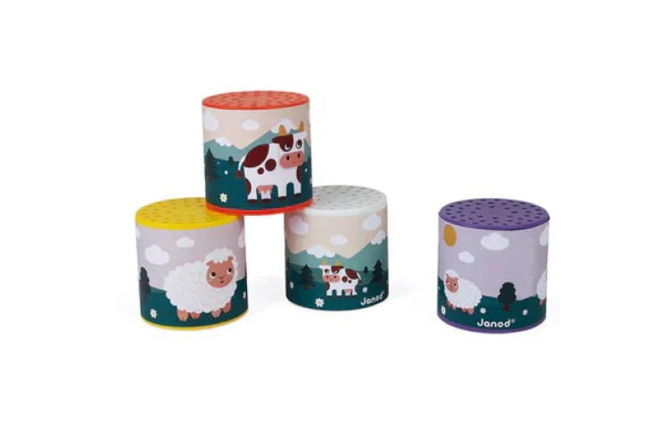 Janod - Pocket Moo and Baa Noisemaker