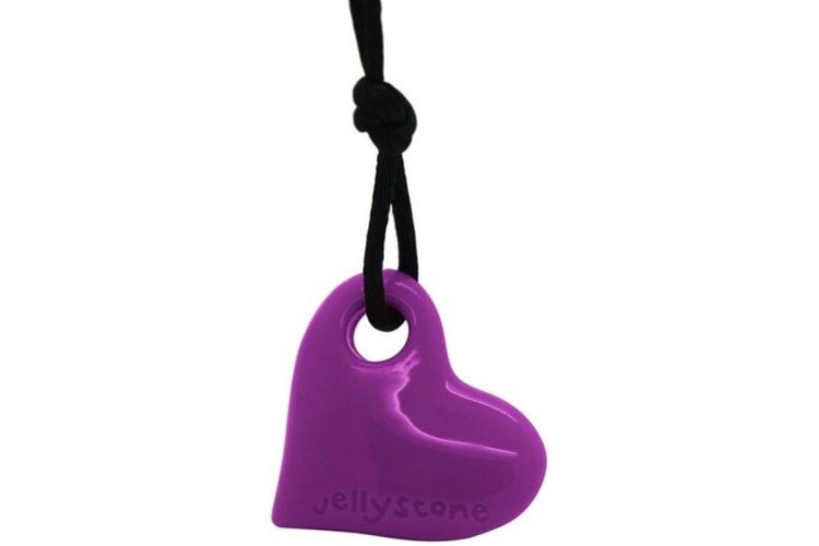 Jellystone Designs Heart Pendant Purple Grape