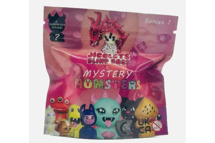 Jigglets - 3D Mystery Monster Blind Bags (2 inside)