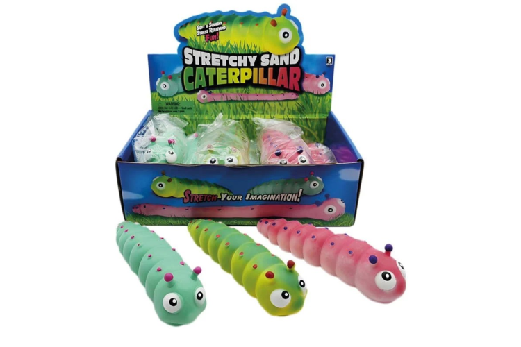 Jumbo Stretchy Caterpillars 15cm