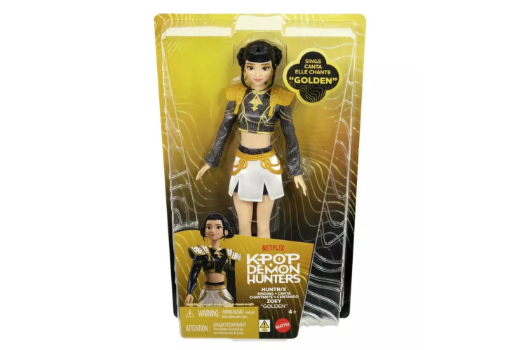 KPop Demon Hunters Zoey Golden Singing Doll