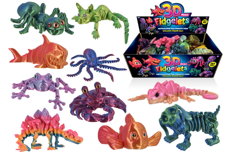 KTL 3d Mega Fidgelets - 10 Assorted
